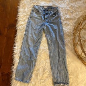 Agolde cross cross loose fit jeans